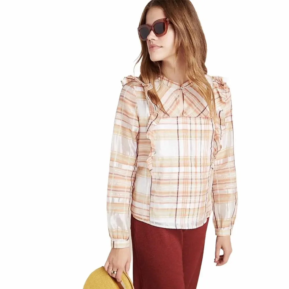 Anthropologie Current Air Polly Peasant Blouse
